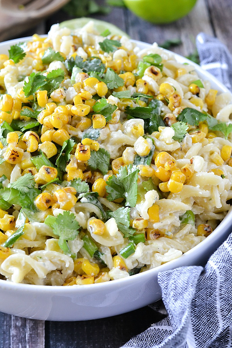 Corn Pasta Salad
 Mexican Street Corn Pasta Salad Mother Thyme