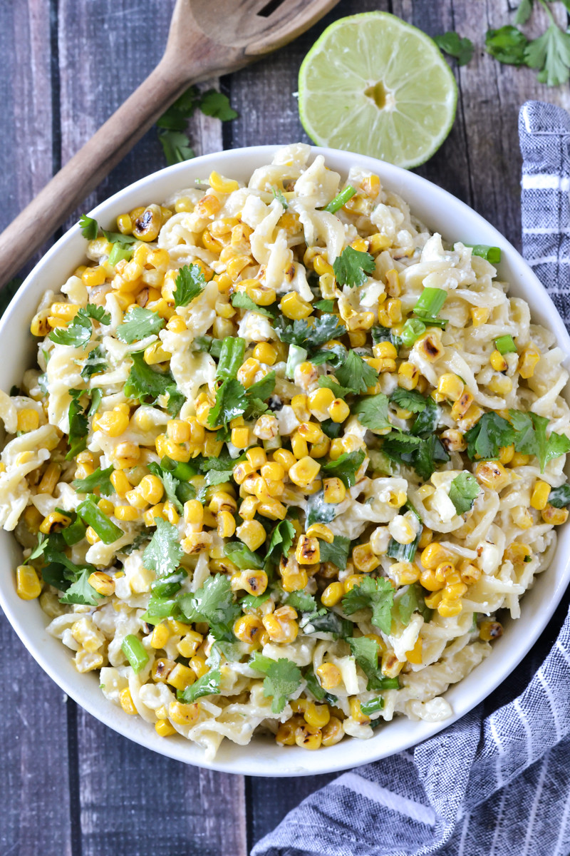 Corn Pasta Salad
 Mexican Street Corn Pasta Salad Mother Thyme