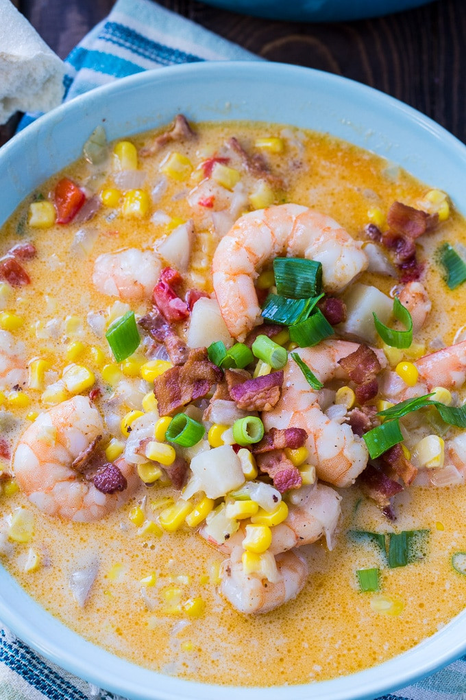 Corn Shrimp Chowder
 Cajun Shrimp and Corn Chowder Spicy Southern Kitchen