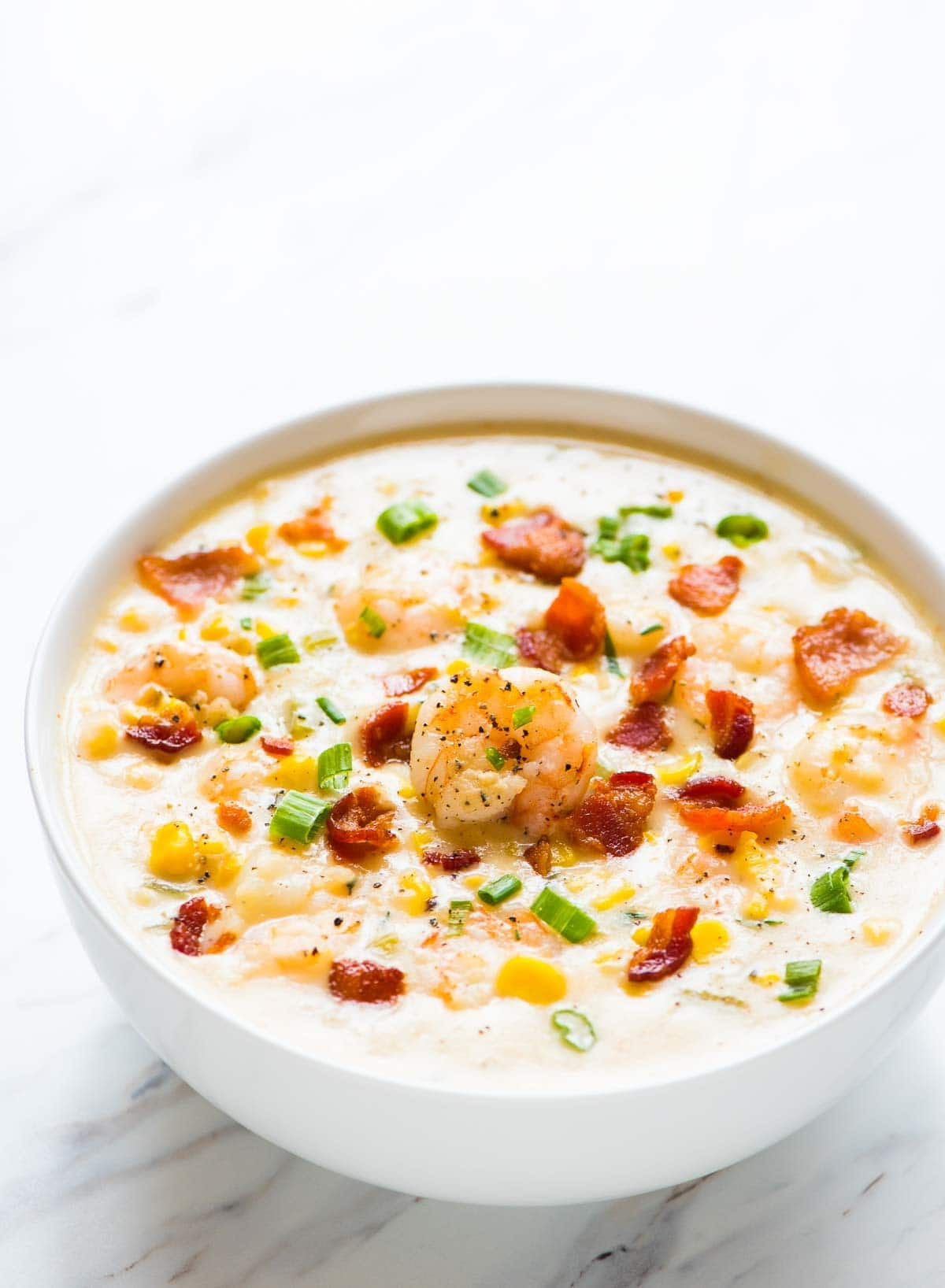 Corn Shrimp Chowder
 Shrimp Corn Chowder