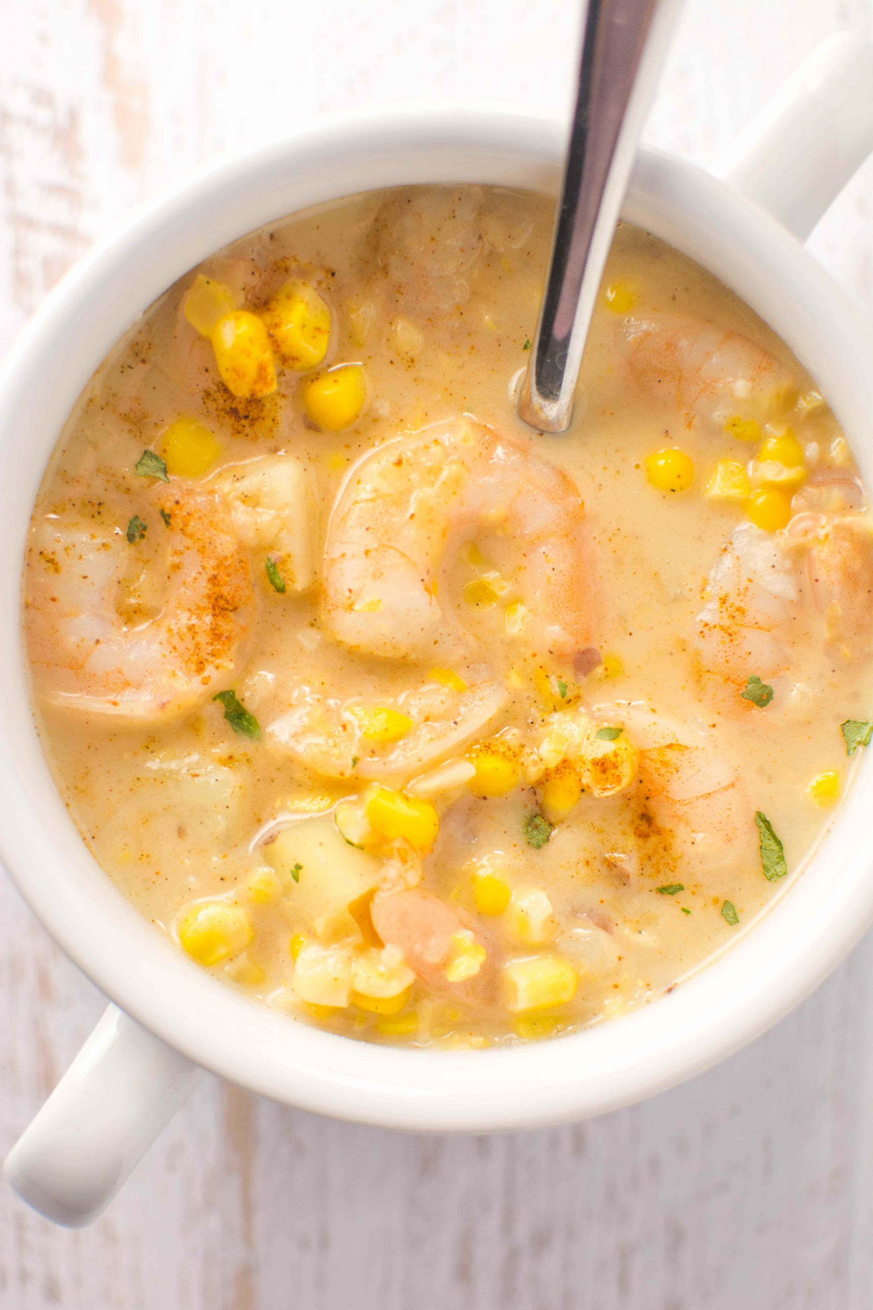 Corn Shrimp Chowder
 Slow Cooker Cajun Corn and Shrimp Chowder Slow Cooker