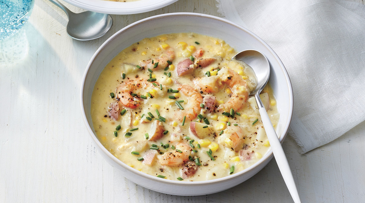 Corn Shrimp Chowder
 Quick Shrimp and Corn Chowder