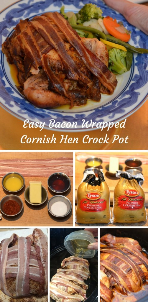 Cornish Game Hens Crock Pot Recipe
 Easy Bacon Wrapped Cornish Hens in Crock Pot • Happy