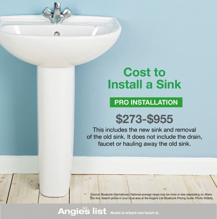 Cost To Replace Bathroom Sink
 How Much Does It Cost To Install A Bathroom Sink