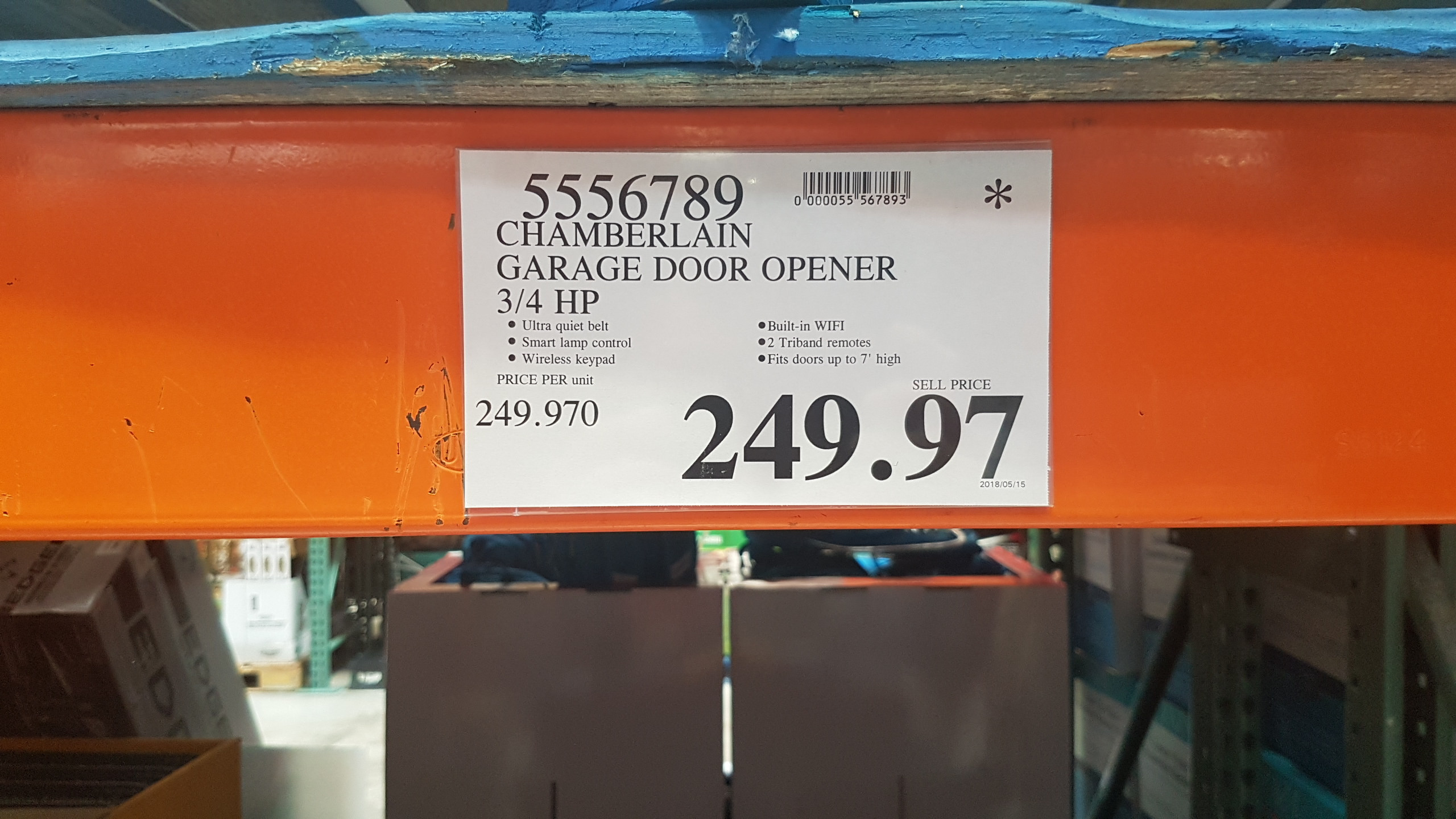 Costco Garage Door Opener
 [Costco] Costco Chamberlain Garage Door Opener 3 4HP WiFi