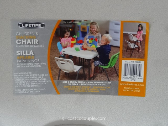 Costco Kids Chair
 Lifetime Kids Stacking Chair