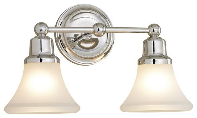 Country Bathroom Lighting
 Country Cottage Elizabeth Polished Nickel Two Light Bath