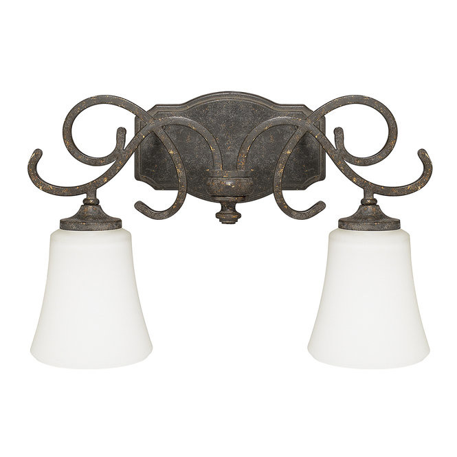 Country Bathroom Lighting
 Weathered French Country Bath Sconce 2 Light Shades of