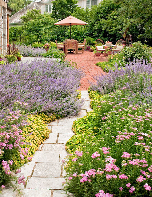 Country Outdoor Landscape
 French Country Garden Traditional Landscape Chicago