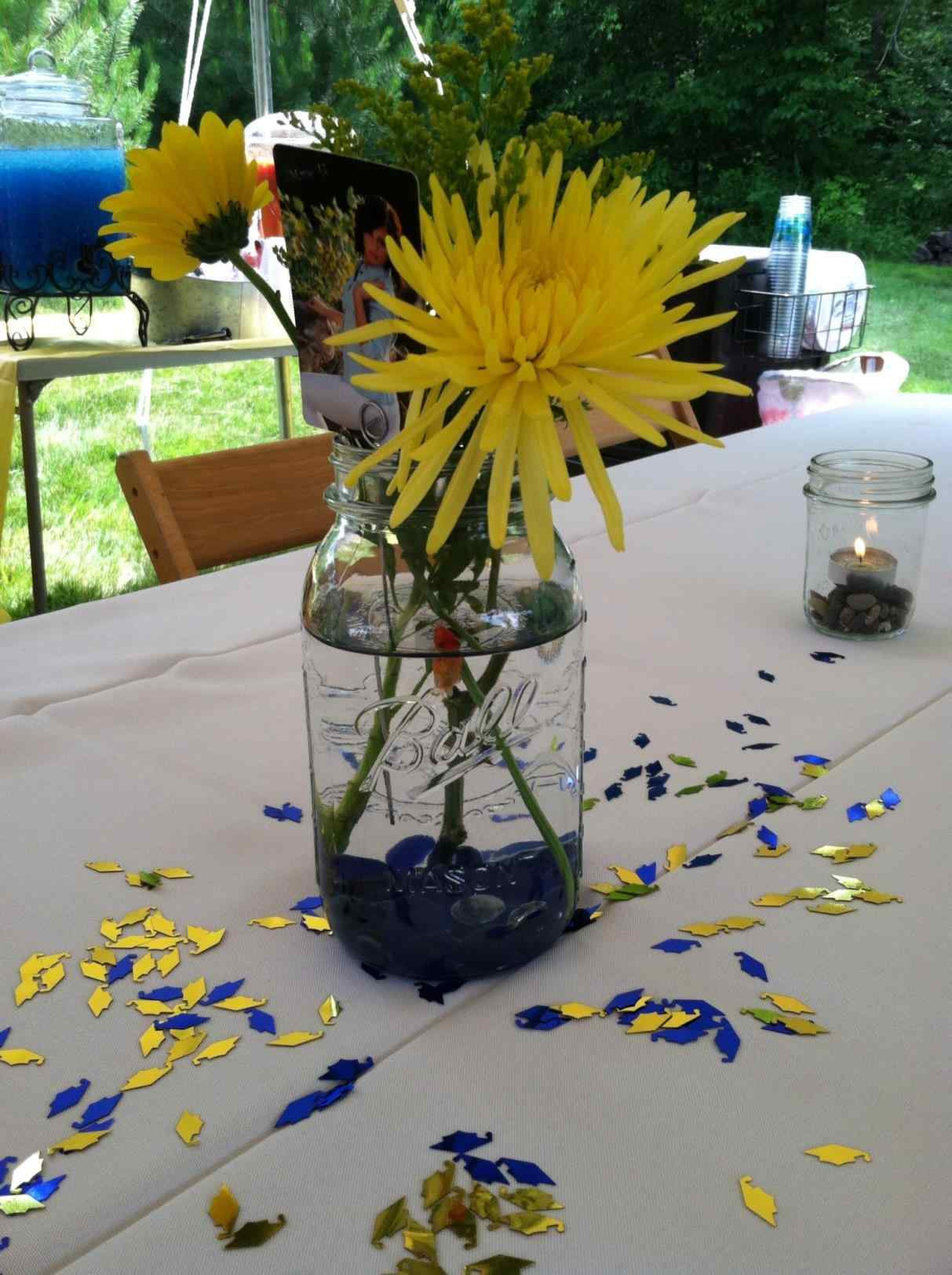 Country Themed Graduation Party Ideas
 Graduation Party Centerpieces With Mason Jars