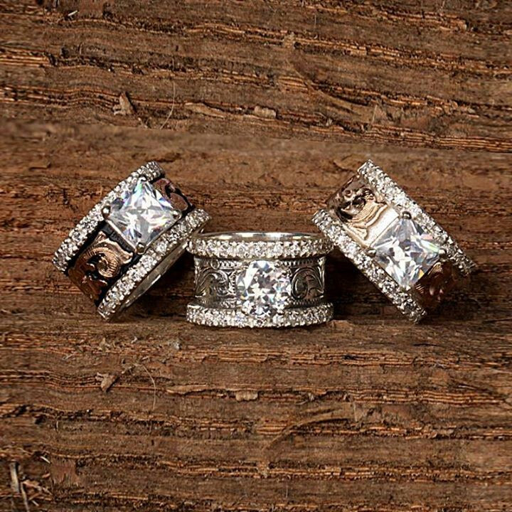 Country Wedding Ring Sets
 Pretty in 2019