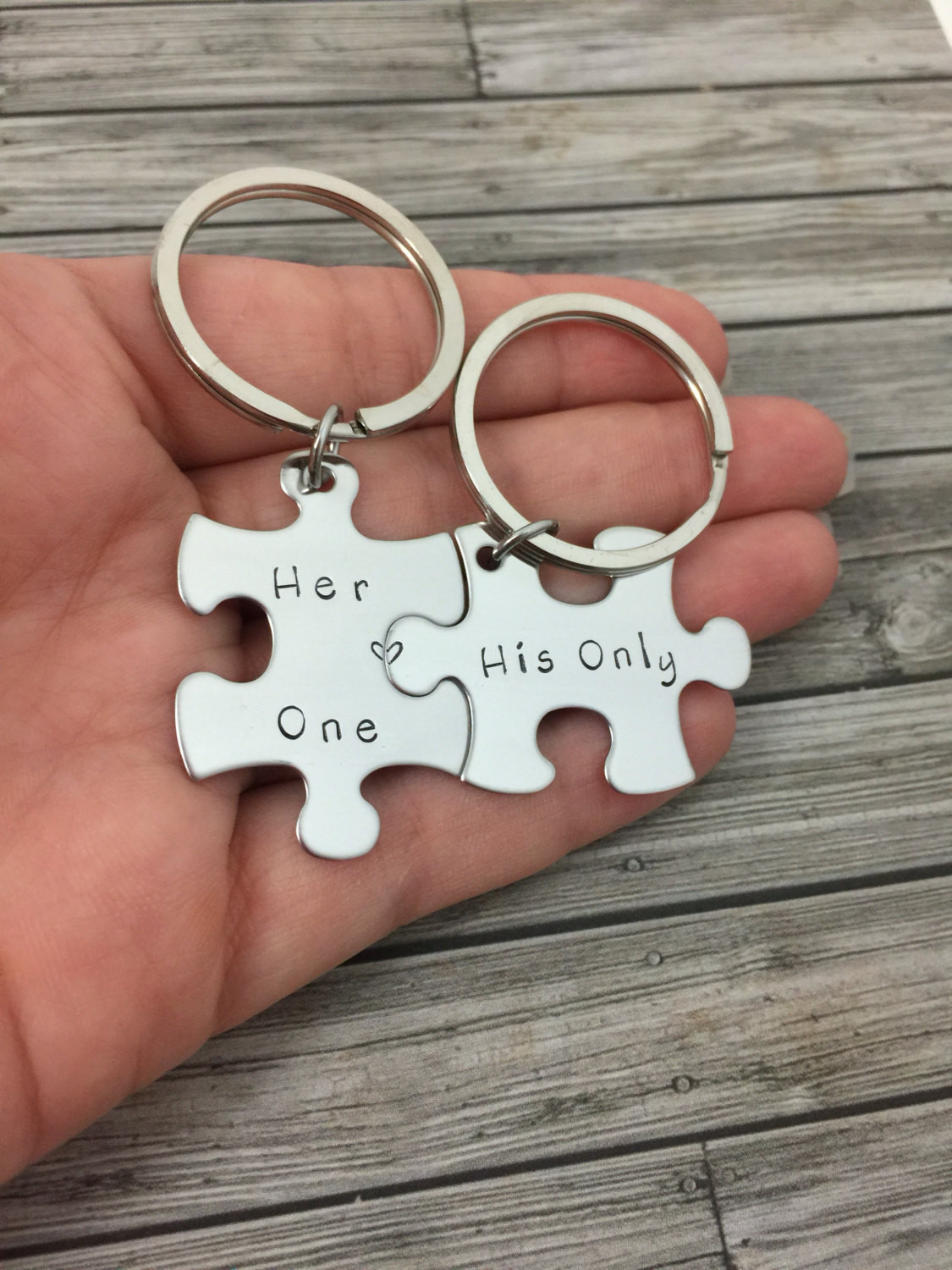 Couple Birthday Gift Ideas
 Her e His ly Couples Keychains Puzzle Piece Keychain
