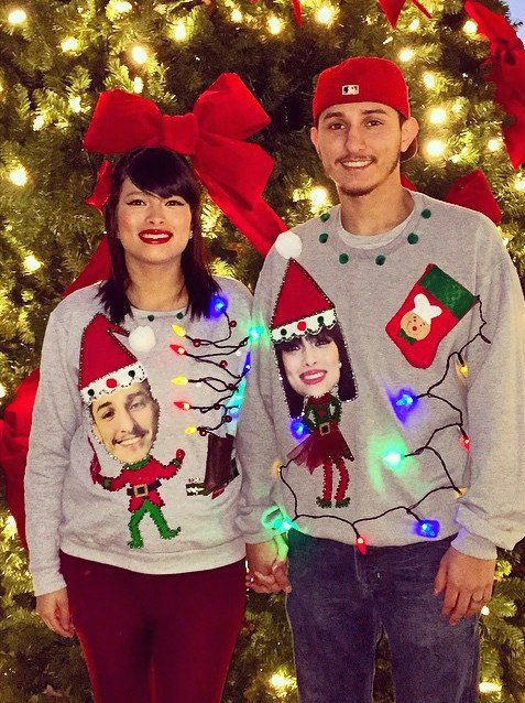 Couples Christmas Party Ideas
 33 Hideous and Fun Christmas Matching Ugly Sweater Ideas
