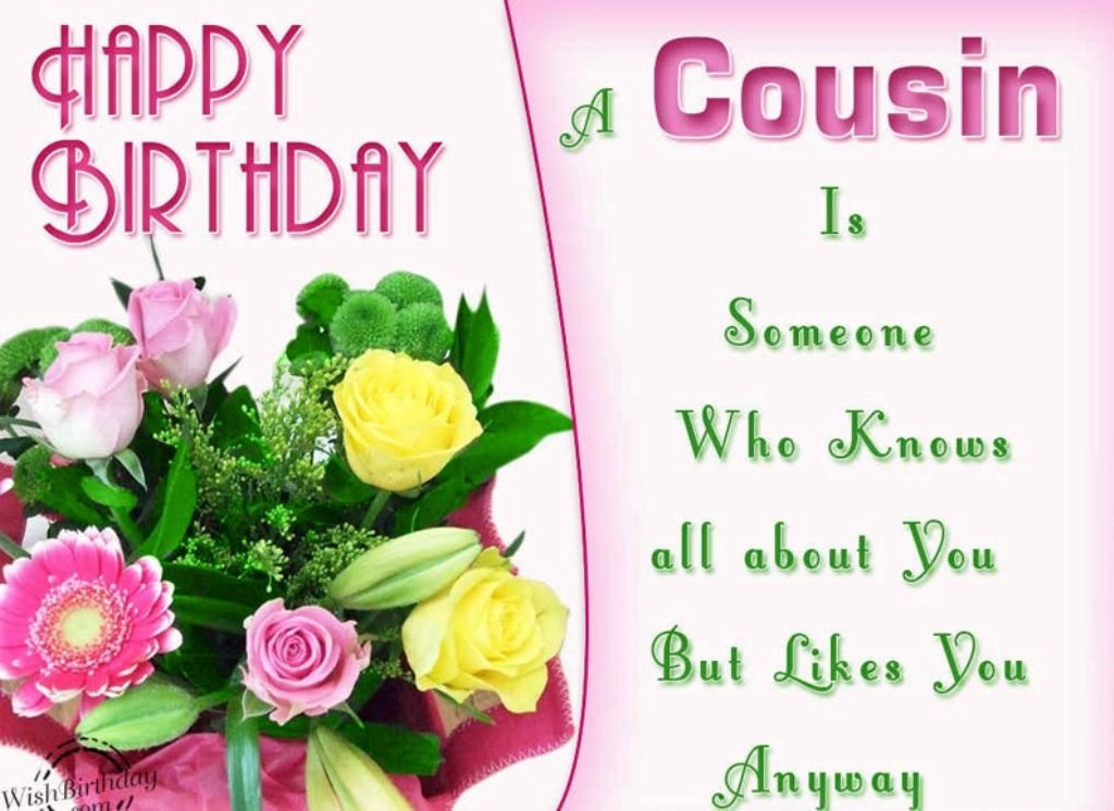 Cousin Birthday Quotes
 50 Happy Birthday Wishes For Your Favorite Cousin