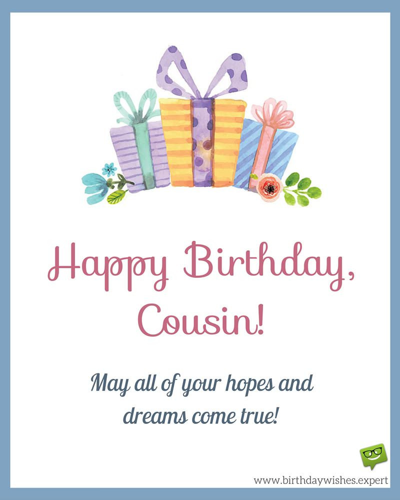 Cousin Birthday Wishes
 Happy Birthday Cousin