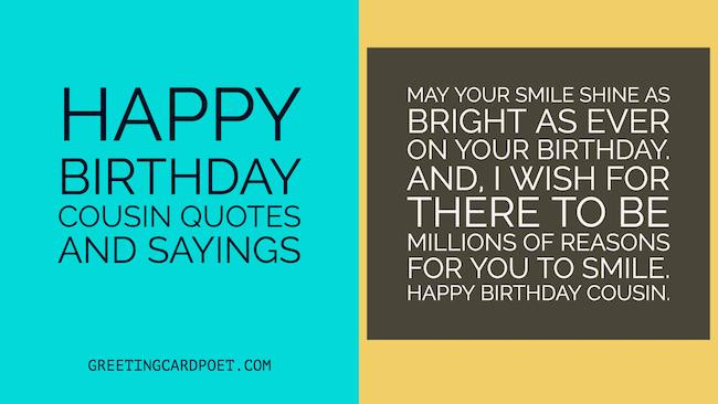 Cousins Birthday Quotes Funny
 Happy Birthday Cousin Quotes and Sayings