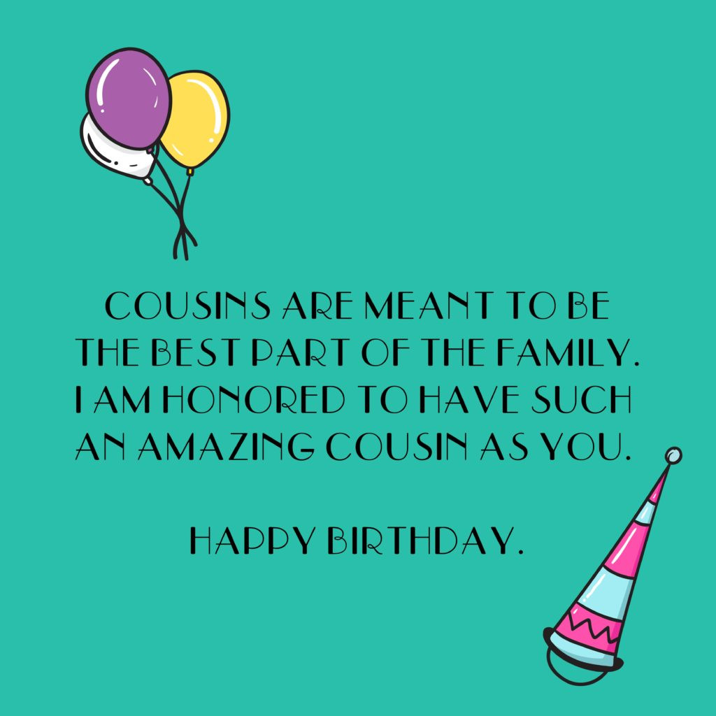 Cousins Birthday Quotes Funny
 Happy Birthday Quotes For Cousin