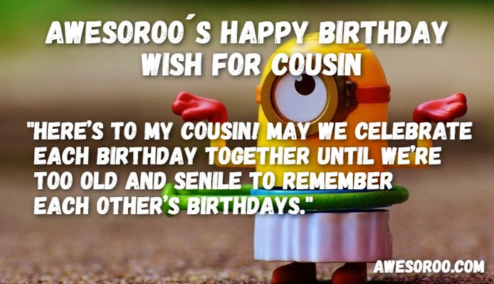 Cousins Birthday Quotes Funny
 204 [BEST] Happy Birthday Cousin Status Quotes & Wishes