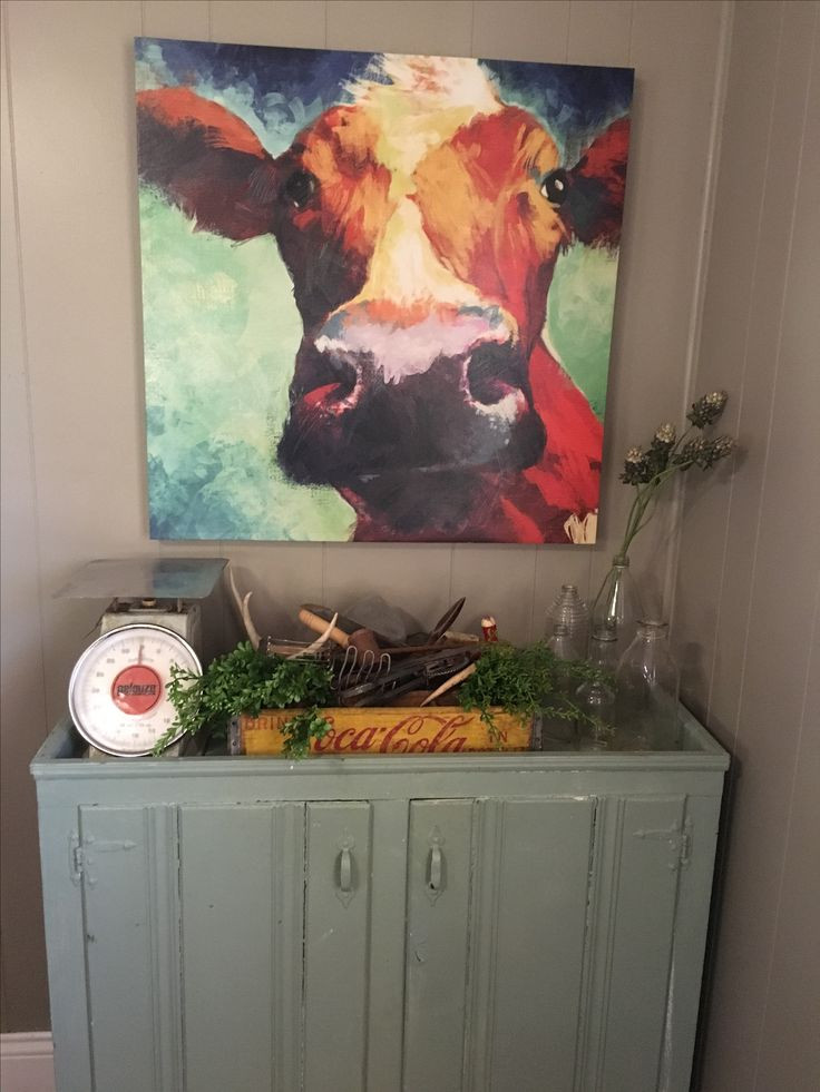 Cow Kitchen Curtains
 Cow picture with farmhouse decor With images