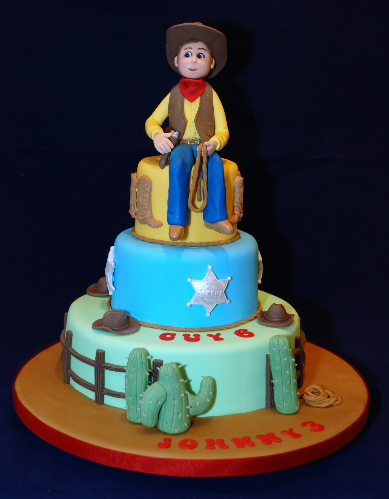 Cowboy Birthday Cake
 Icing Heaven Yee haa cowboy