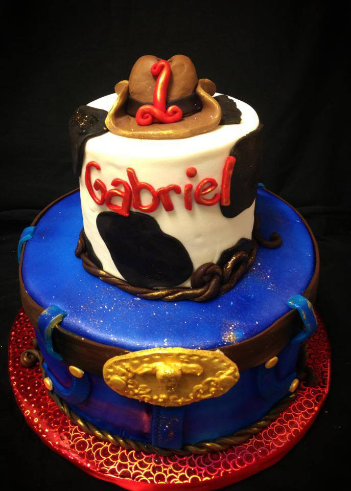 Cowboy Birthday Cakes
 Baking with Roxana s Cakes Cowboy Themed Birthday Cake