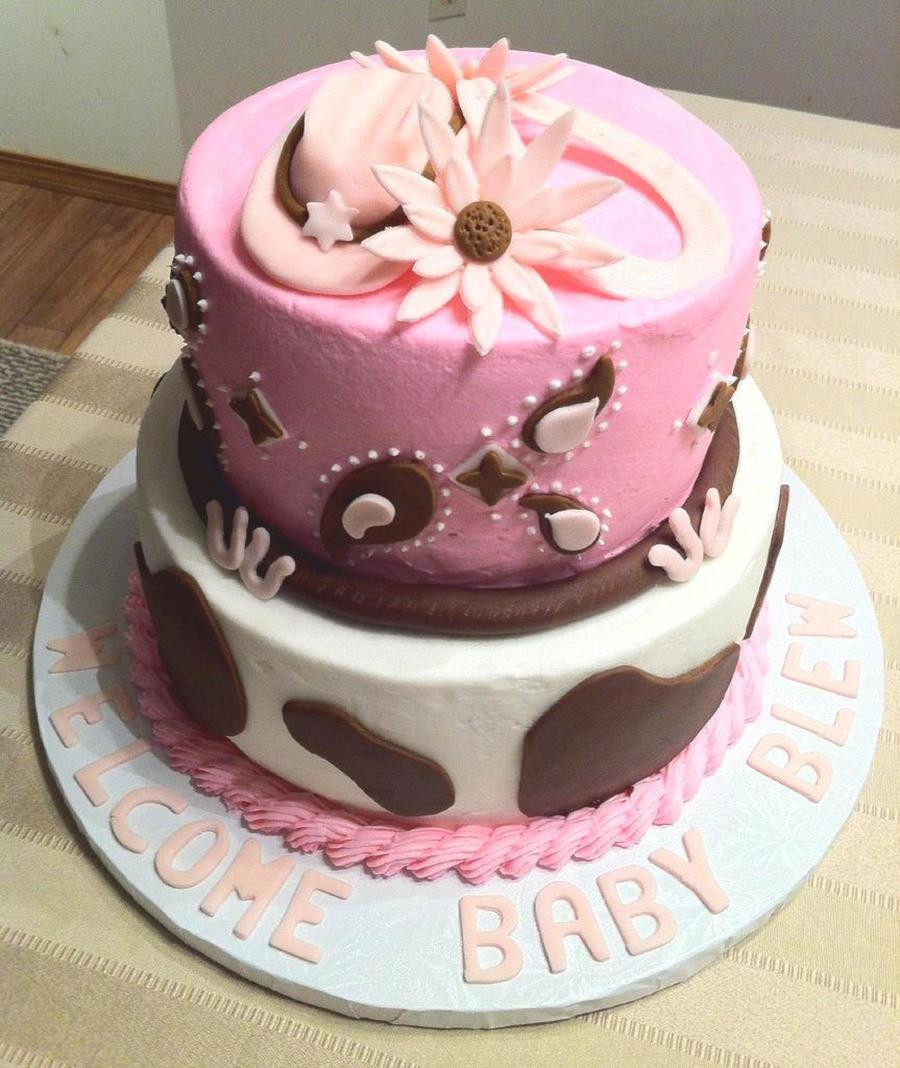 Cowgirl Birthday Cake
 Cowgirl Theme Baby Shower Cake CakeCentral