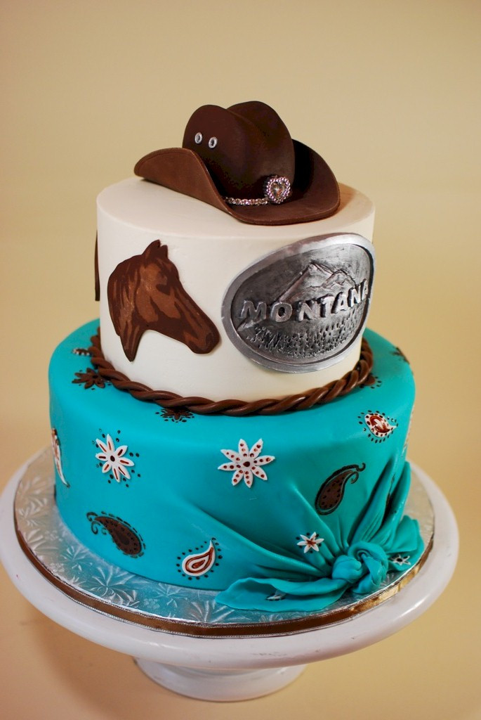 Cowgirl Birthday Cake
 Cup a Dee Cakes Blog Montana Cowgirl Cake Mini Tutorial