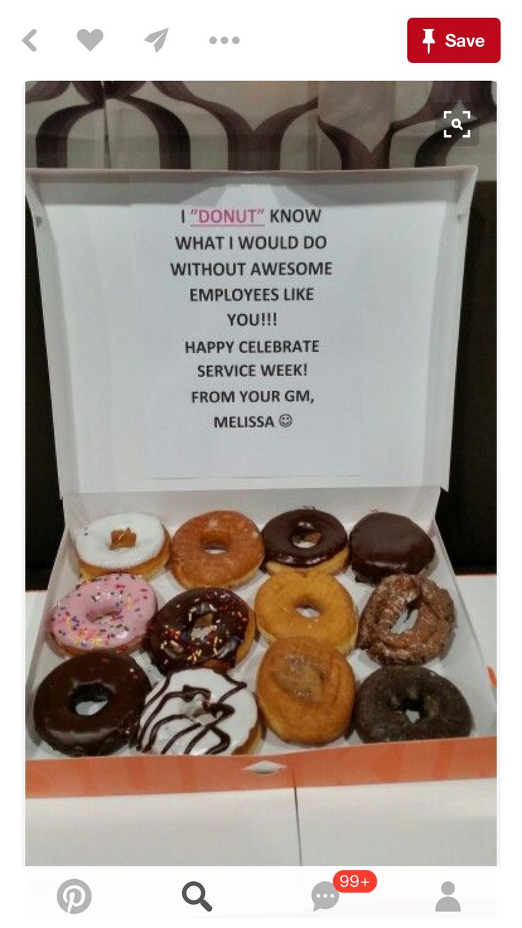 Coworker Thank You Gift Ideas
 Treats for co workers