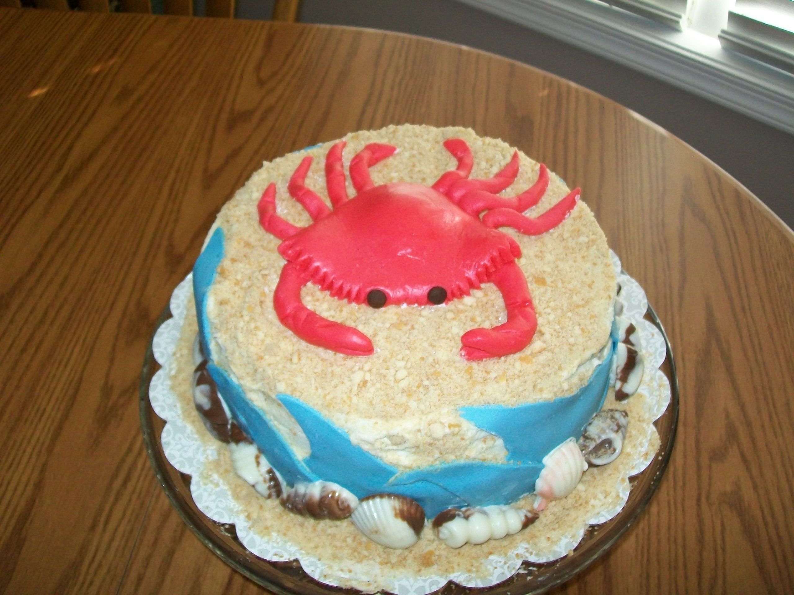 Crab Birthday Cake
 Not a crab cake A crab "birthday" cake