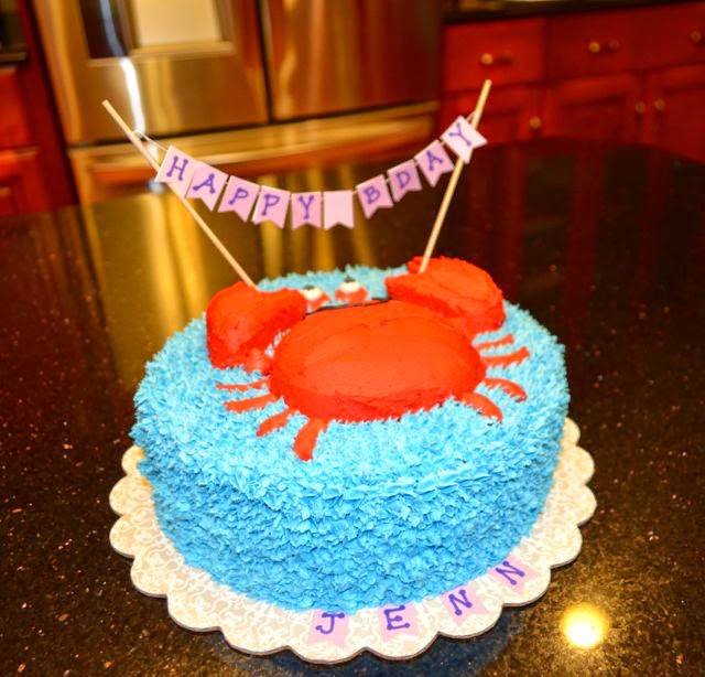 Crab Birthday Cake
 Randomly Jennifer My Cake Crab Cake & More Cake