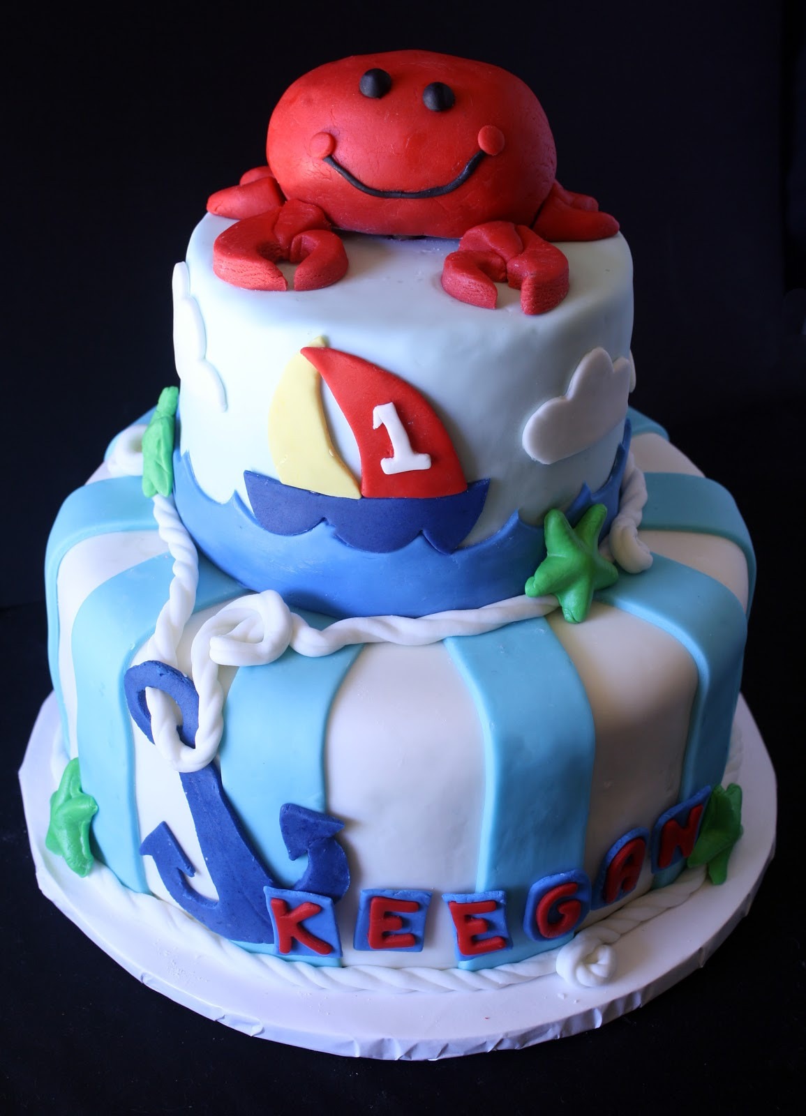 Crab Birthday Cake
 Rose Bakes Anchors Aweigh Birthday Cake Rose Atwater