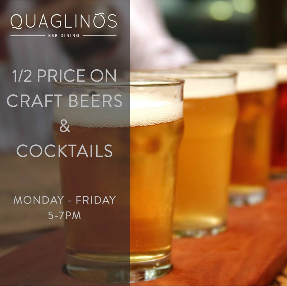 Craft Beer Cocktails
 Half Price Craft Beer & Cocktails at Quaglino s