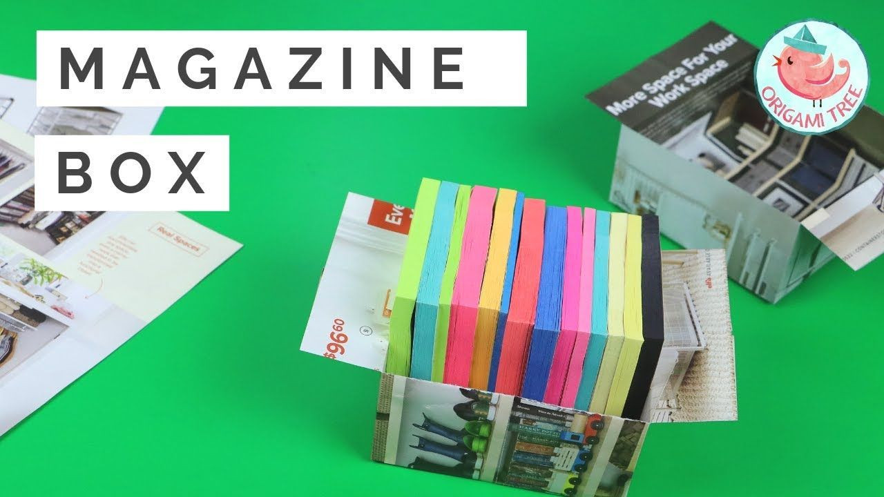 Craft Magazines For Adults
 How to Make a Box from Magazine Pages Easy Recycling