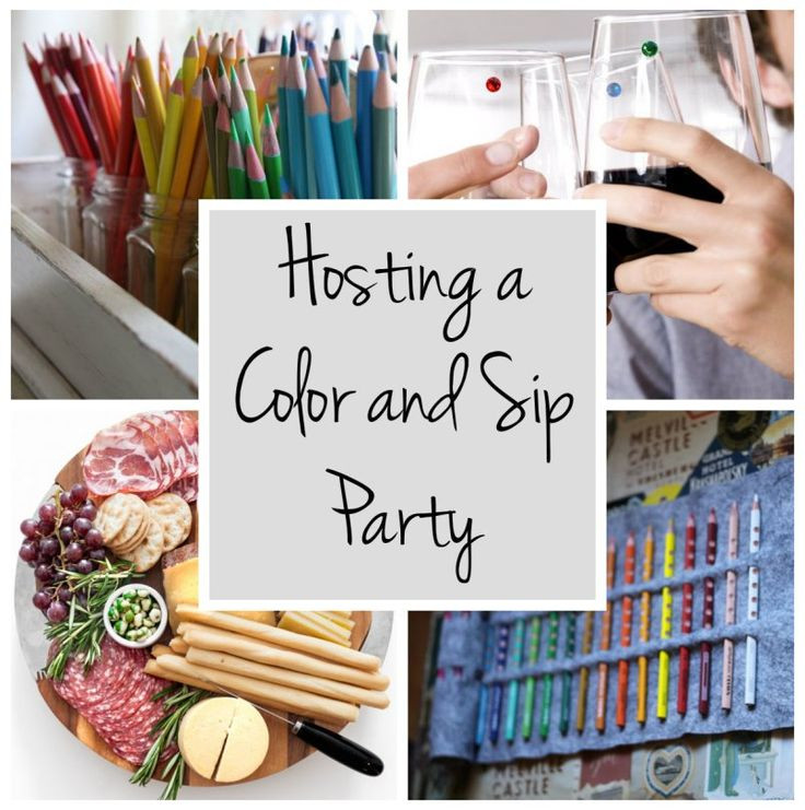 Craft Night Ideas For Adults
 color and sip party