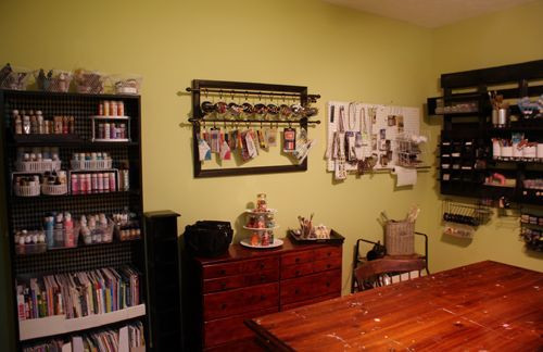 Craft Room Organization Ideas On A Budget
 Studio craft room organization using pallets and other