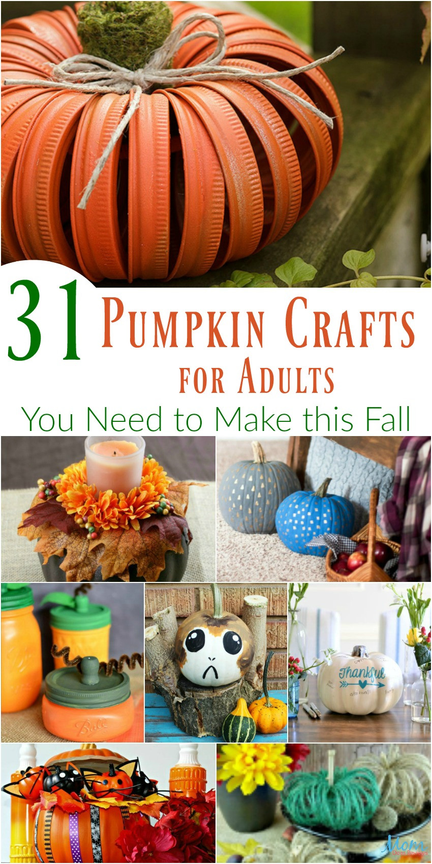 Crafts Ideas For Adults
 31 Pumpkin Crafts for Adults You Need to Make this Fall