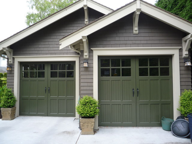 Craftsman Garage Door
 Heritage Wood Garage Door Craftsman Shed Other by