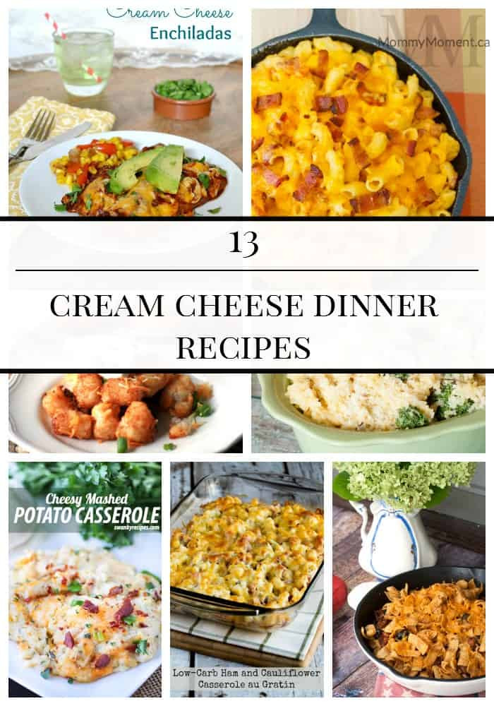 Cream Cheese Dinner Recipes
 13 CREAM CHEESE DINNER RECIPES Mommy Moment