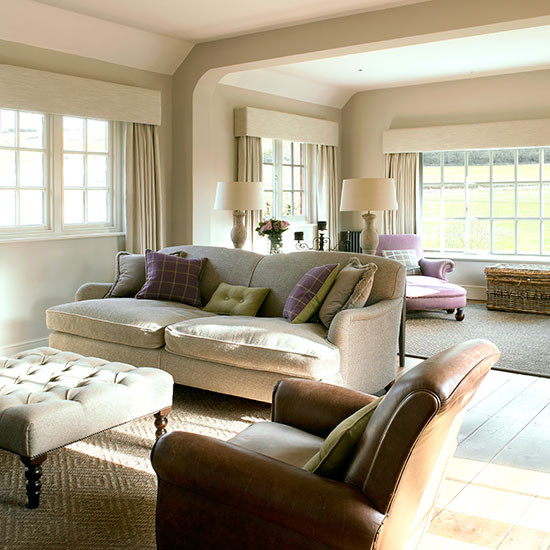 Cream Living Room Ideas
 Cream and leather living room