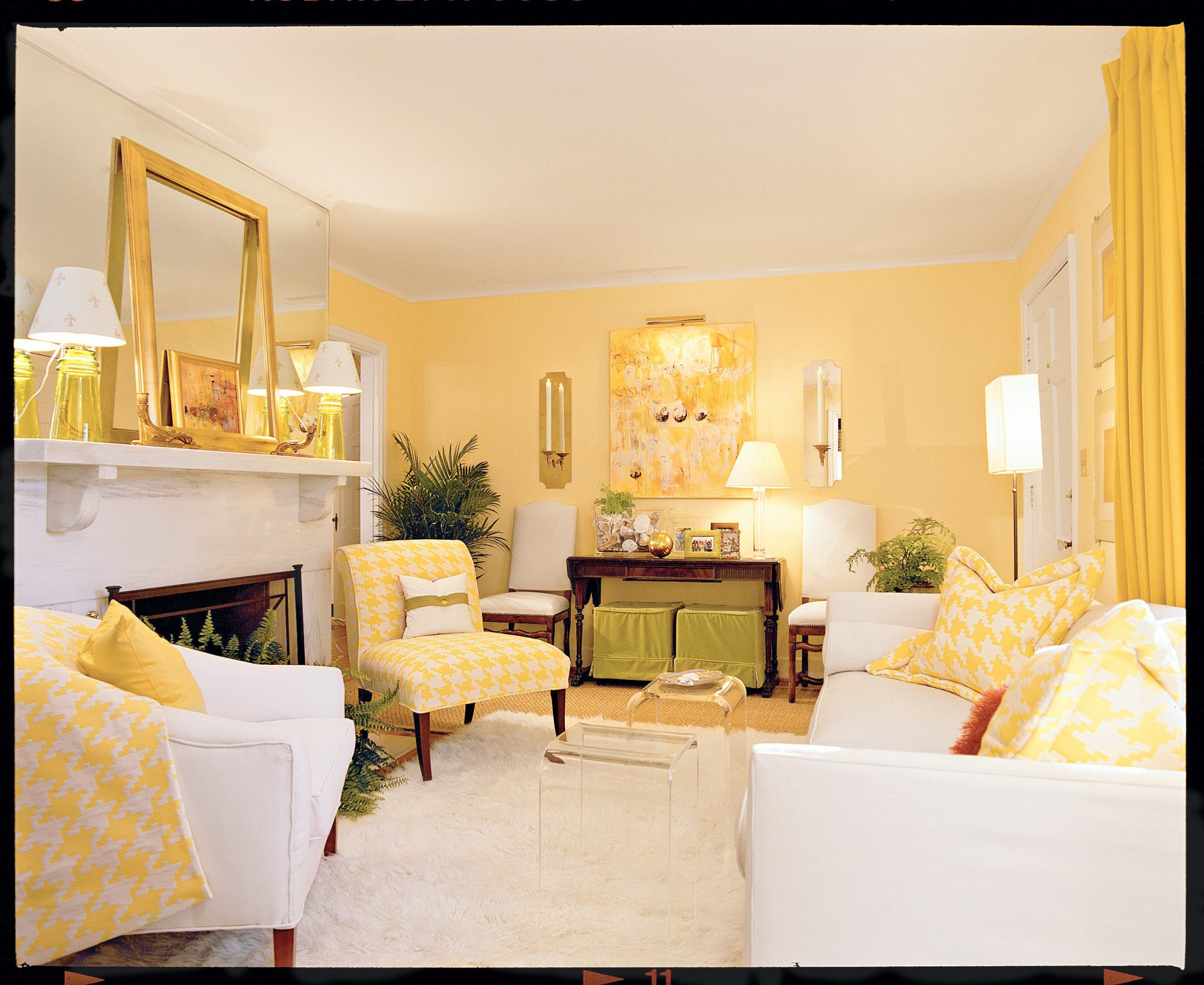 Cream Living Room Ideas
 Cheery Yellow Living Room Southern Living