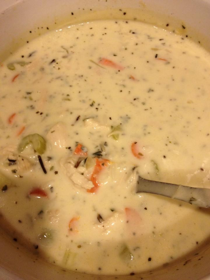 Cream Of Chicken And Wild Rice Soup Panera
 Creamy Chicken and Wild Rice Soup Panera Bread Style