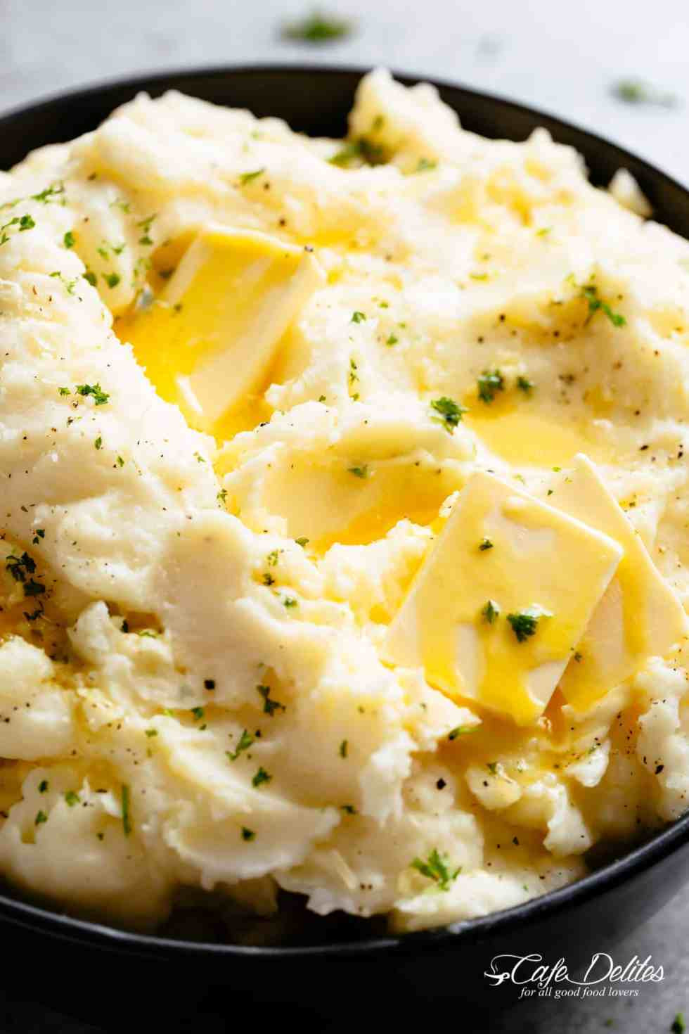 Creamy Garlic Mashed Potatoes Recipe
 Easy Creamy Mashed Potatoes Recipe Cafe Delites