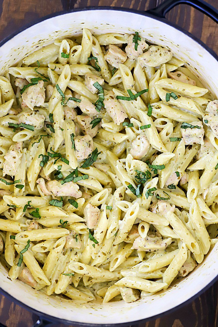 Creamy Pesto Sauce Recipe
 Creamy Chicken Pesto Pasta Recipe Yummy Healthy Easy