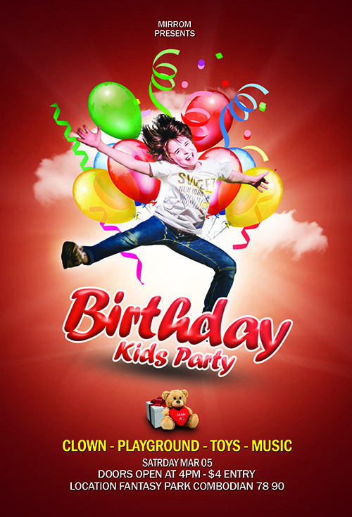 Create A Kids Party
 How To Create a Birthday Party Kids Flyer In shop