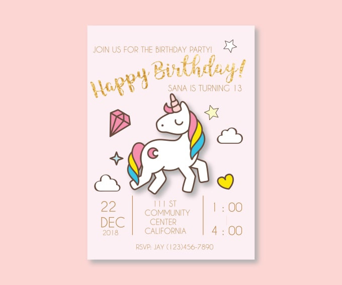 Create A Kids Party
 Create kids birthday party invitation card by Haniaazhar