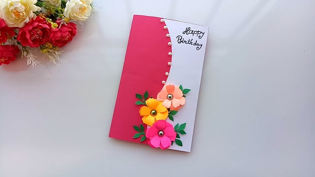 Create Birthday Card
 Beautiful Handmade Birthday card idea DIY Greeting Pop