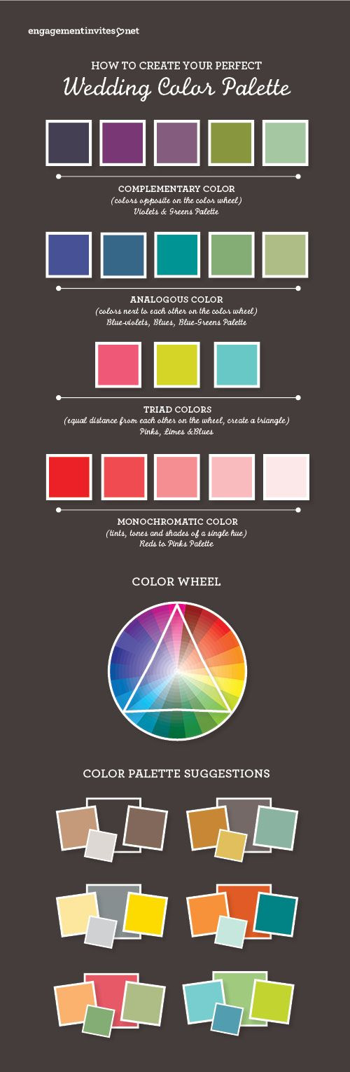 Create Wedding Color Palette
 colorpalette infographic theperfectpalette How to