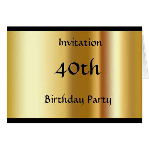 Create Your Own Birthday Invitation
 Create your Own 40th Birthday Invitation Card
