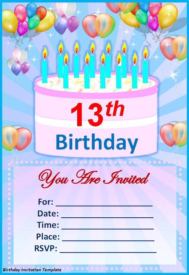 Create Your Own Birthday Invitation
 12 Birthday Party Invitations – Party Ideas