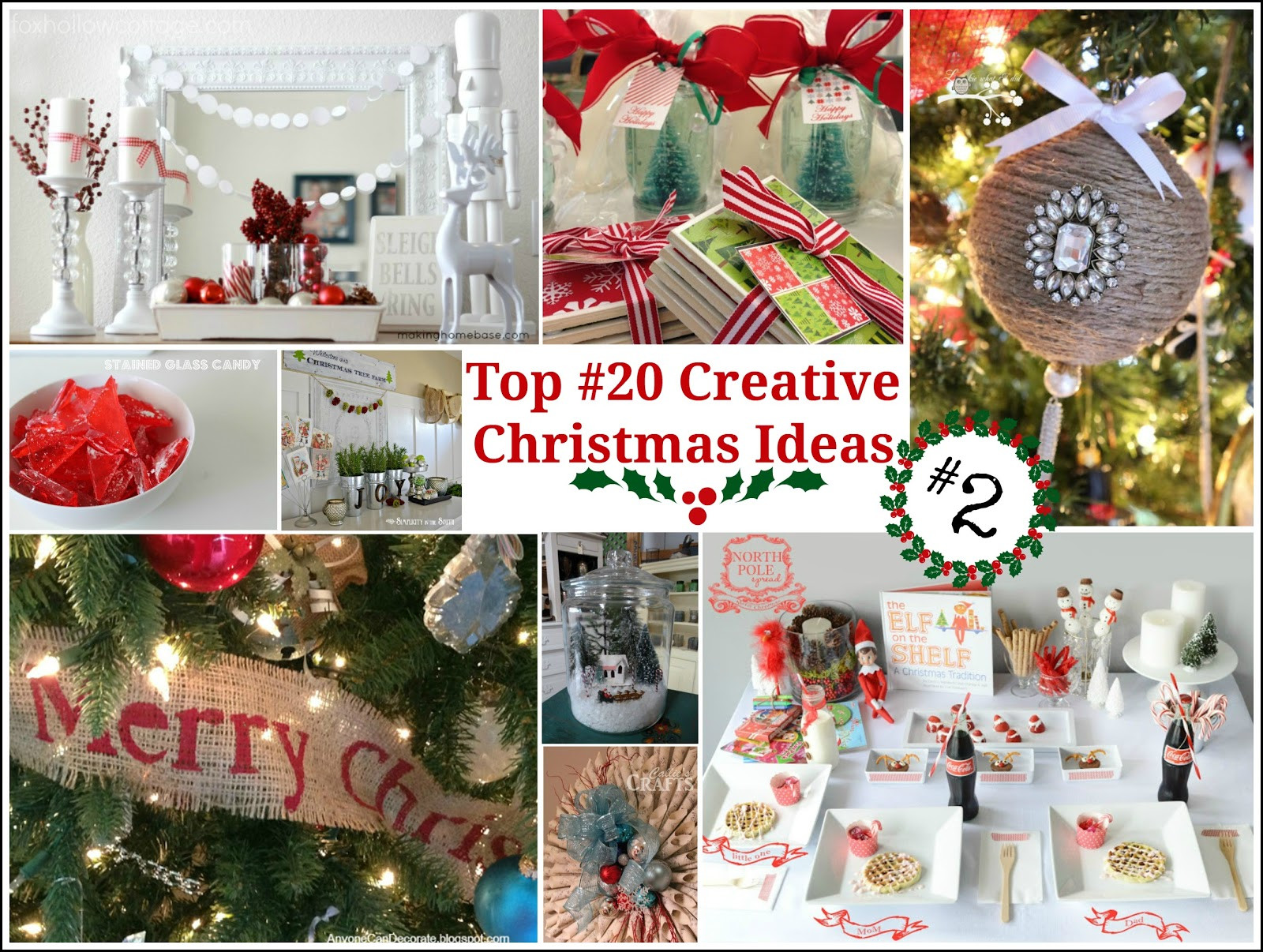 Creative Christmas Party Ideas
 Top 20 Creative Christmas Ideas II Fox Hollow Cottage